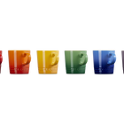 Stoneware Rainbow Set of 6 Vancouver Espresso Mugs image number 4