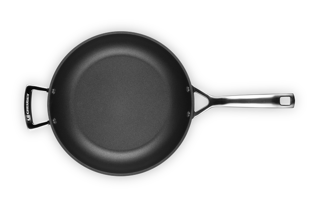 Le Creuset Toughened Non-Stick Deep Frying Pan with Helper Handle 28cm image number 4