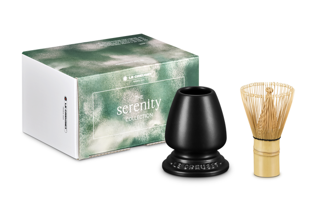Le Creuset Serenity Matcha Whisk with Stand Matte BlackMatte Black image number 1