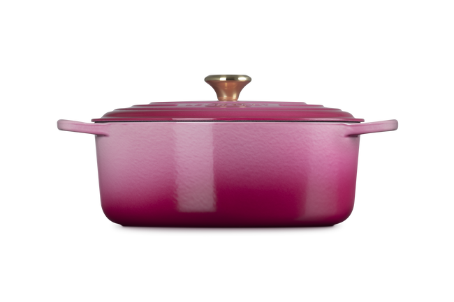 Le Creuset Cast Iron Signature Oval Casserole 31cm BerryBerry image number 3