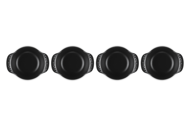 Le Creuset Cast Iron Classic Gourmet Set of 4 Mini-Cocotte 11cm Matte Black image number 5