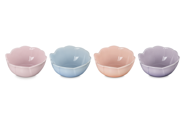 Le Creuset Stoneware Petal Set of 4 Mini Bowls Mix image number 2