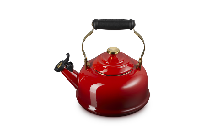 Le Creuset Whistling Teakettle with Gold Knob 1.6L CeriseCerise image number 2