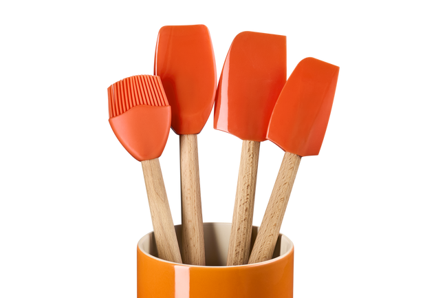 Le Creuset Stoneware Signature 5-Piece Utensil Set FlameFlame image number 3