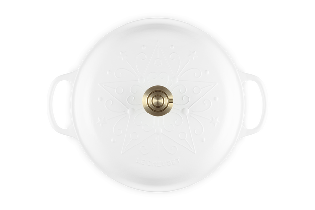 Le Creuset Signature Cast Iron Shallow Casserole L'Etoile Relief 30cm CottonCotton image number 5