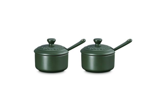 Le Creuset Serenity Stoneware Set of 2 Condiment Pots For&ecirc;tFor&ecirc;t image number 3