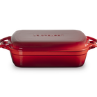 Le Creuset Cast Iron Signature Multifunction Roaster 33cm Cerise image number 4