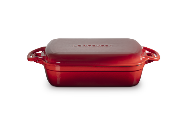 Le Creuset Cast Iron Signature Multifunction Roaster 33cm Cerise image number 4