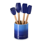 Le Creuset Stoneware Signature 5-Piece Utensil Set AzureAzure Blue image number 1
