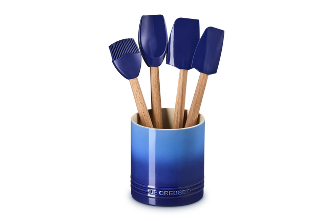 Le Creuset Stoneware Signature 5-Piece Utensil Set AzureAzure Blue image number 1