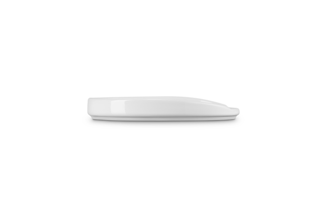 Stoneware Oval Spoon RestWhite image number 3