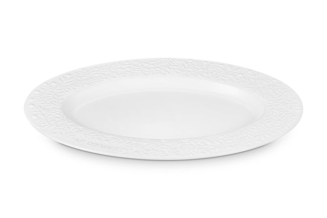 Le Creuset Stoneware Olive Branch Oval Casserole Serving Platter 46cm Cotton image number 2