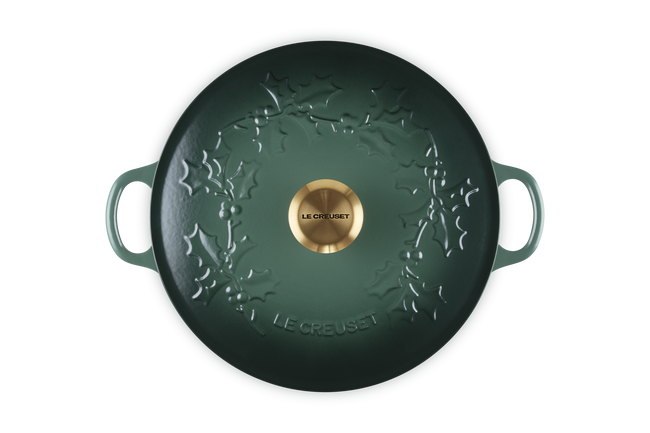 Le Creuset Cast Iron Classic Holly Soup Pot 26cm ArtichautArtichaut image number 3