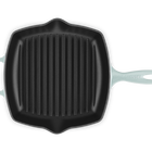Le Creuset Cast Iron Signature Square Skillet Grill 26cm Sea SaltSea Salt image number 4
