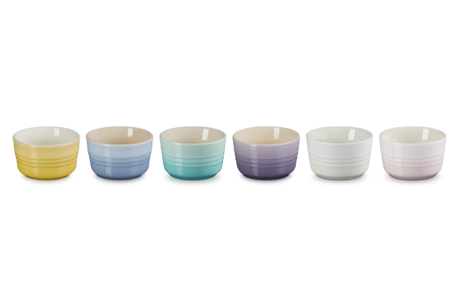 Stoneware Sorbet Set of 6 Mini Ramekins image number 3
