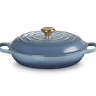 Le Creuset Cast Iron Signature Shallow Casserole 30cm ChambrayChambray image number 1