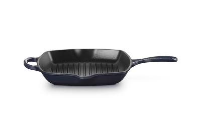 Le Creuset Cast Iron Signature Square Skillet Grill 26cm Matte Black