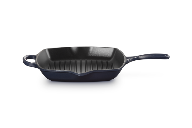 Le Creuset Cast Iron Signature Square Skillet Grill 26cm Matte BlackMatte Black image number 1