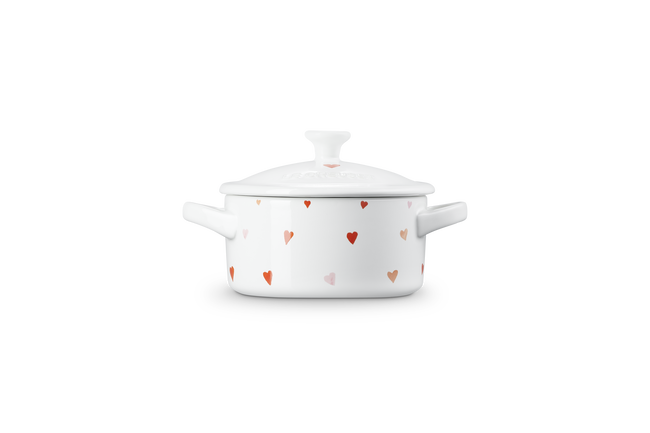 Stoneware 10cm Heart Mini Round Cocotte image number 3