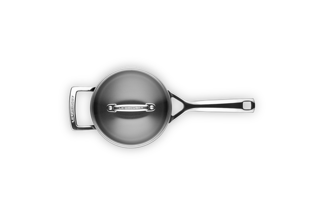 Le Creuset Toughened Non-Stick Saucepan with Glass Lid & Helper Handle image number 4