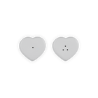 Stoneware Heart Salt & Pepper ShakersWhite image number 4
