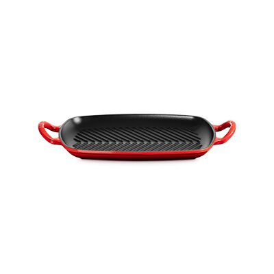 Le Creuset Cast Iron Signature Shallow Rectangular Grill 30cm