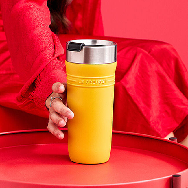 Le Creuset On The Go Travel Mug 350ml NectarNectar image number 6