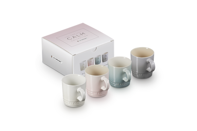 Stoneware Calm Set of 4 Espresso Mugs