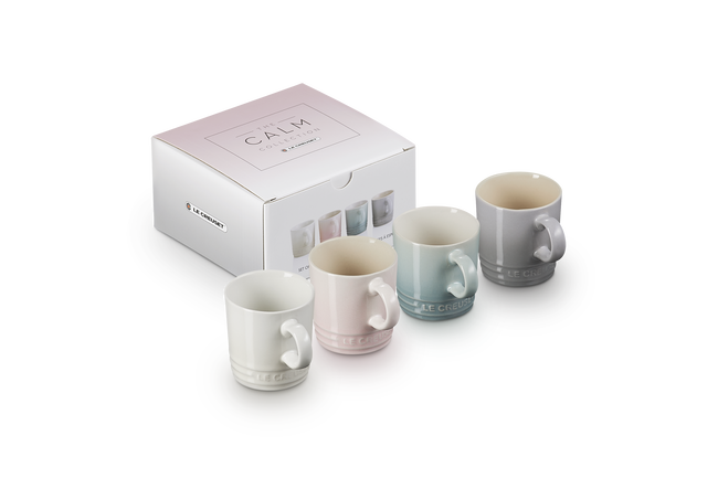 Stoneware Calm Set of 4 Espresso Mugs image number 1