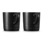 Le Creuset Stoneware Set of 2 London Mug 350ml Matte BlackMatte Black image number 3
