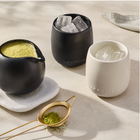 Le Creuset Serenity Stoneware Tumblers Set of 4 Matte Black & BriocheMatte Black & Brioche image number 2