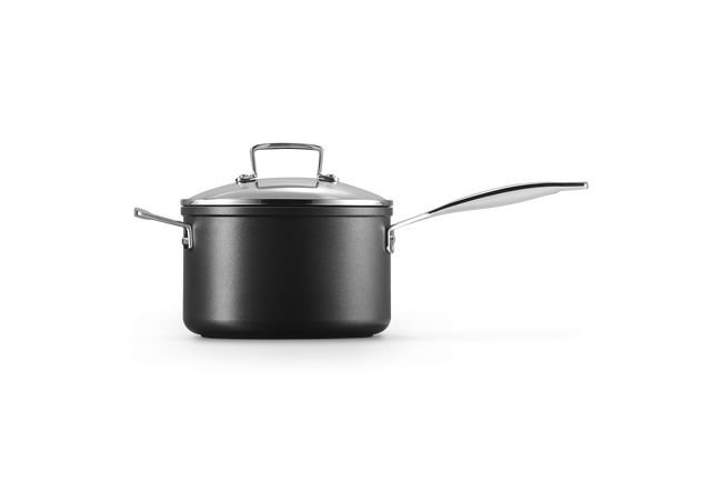 Le Creuset Toughened Non-Stick Saucepan with Glass Lid & Helper Handle image number 3