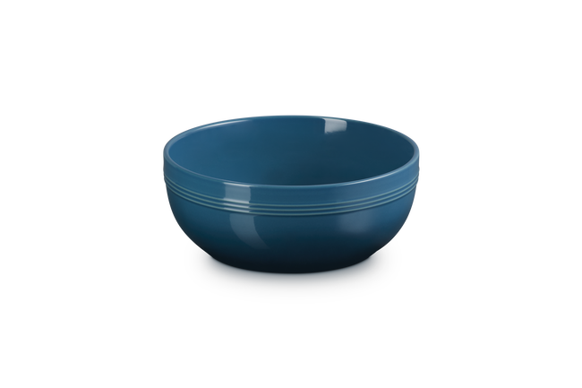 Stoneware Coupe Serving BowlDeep Teal image number 1