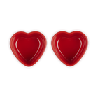 Stoneware Set of 2 Heart RamekinsCerise image number 4