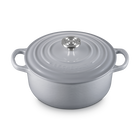 Le Creuset Cast Iron Signature Round Casserole 20cm Ch&acirc;teauCh&acirc;teau image number 2