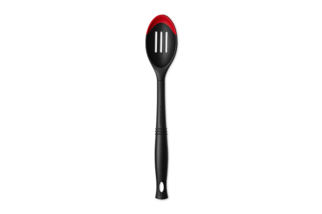 Professional Silicone Edge Slotted SpoonCerise image number 1