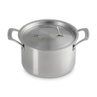 Le Creuset Essential 3-ply Stainless Steel 20cm Deep Casserole with Lid image number 2