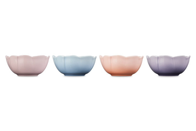 Le Creuset Stoneware Petal Set of 4 Mini Bowls Mix image number 3