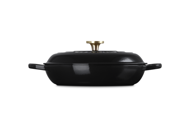 Le Creuset Cast Iron Signature Shallow Casserole 30cm OnyxOnyx image number 3