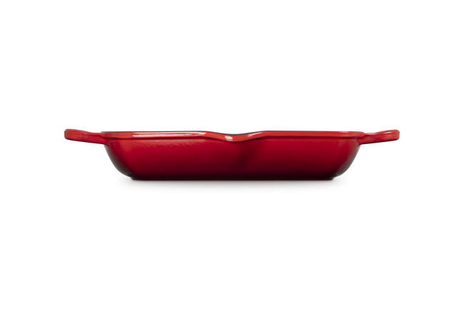 Le Creuset Cast Iron Signature Deep Square Grill 30cm CeriseCerise image number 3