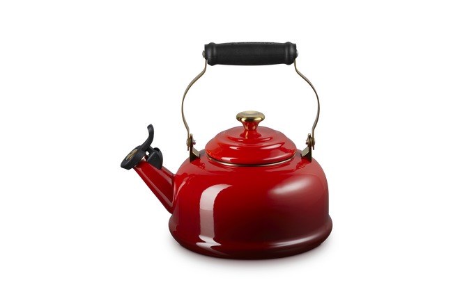 Le Creuset Whistling Teakettle with Gold Knob 1.6L CeriseCerise image number 1