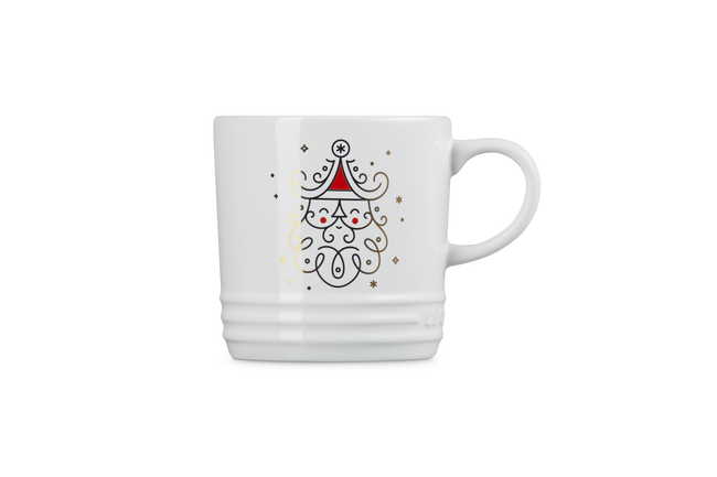 Le Creuset Stoneware Noel London Mug Santa 350ml White image number 3