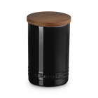Le Creuset Signature Storage Jar with Wooden Lid 770ml OnyxOnyx image number 1