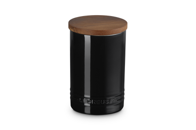 Le Creuset Signature Storage Jar with Wooden Lid 770ml Onyx