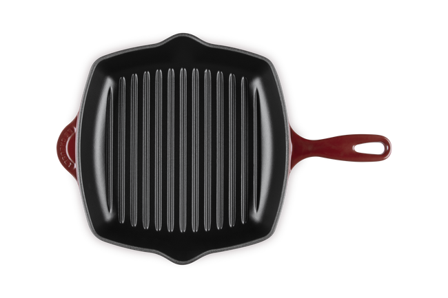 Le Creuset Cast Iron Classic Square Skillet Grill 26cmGarnet image number 4