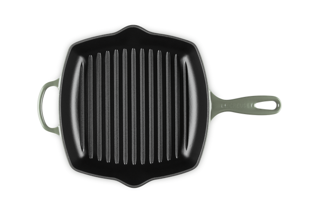 Le Creuset Cast Iron Signature Square Skillet Grill 26cm ThymeThyme image number 3