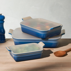 Le Creuset Set of 3 Silicone Rectangular Stretch Lids image number 4