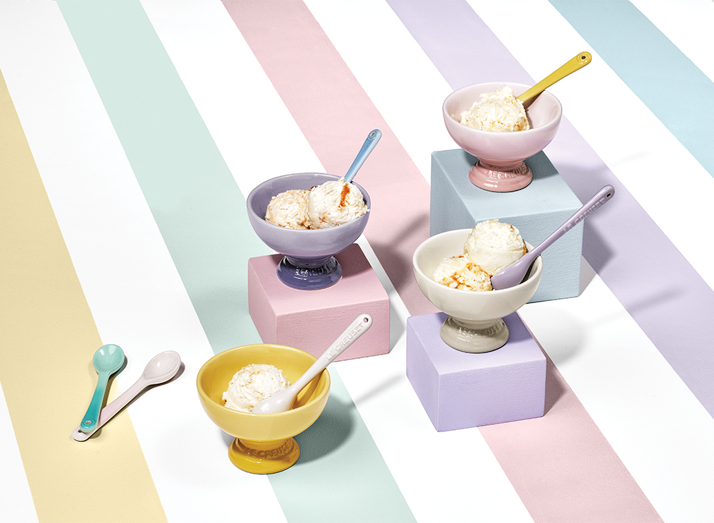 Le Creuset Set of 4 Footed Ice Cream Cups