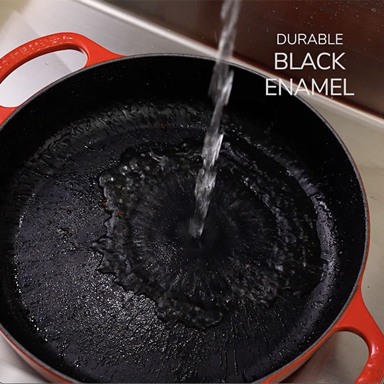 durable black enamel