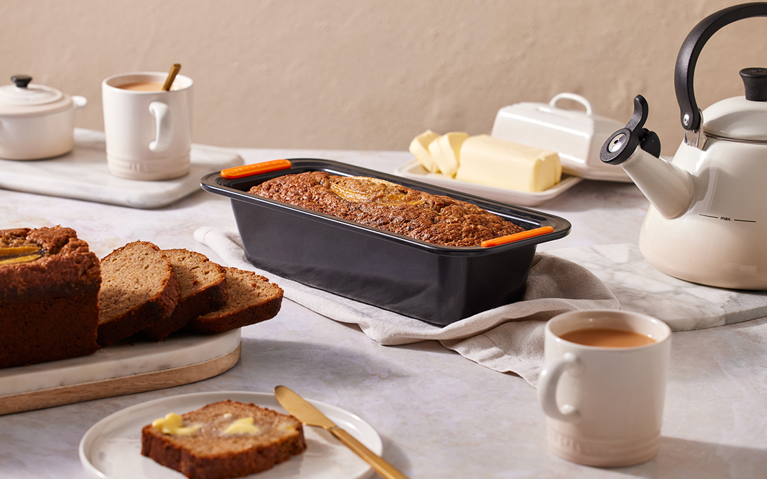 cake topped with orange slices